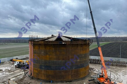 Битумное хранилище общим объемом 80000 м3 в Казани - Опытный завод резервуаров и металлоконструкций