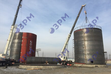 РВС-1000 м3 для светлых нефтепродуктов в Казани - Опытный завод резервуаров и металлоконструкций