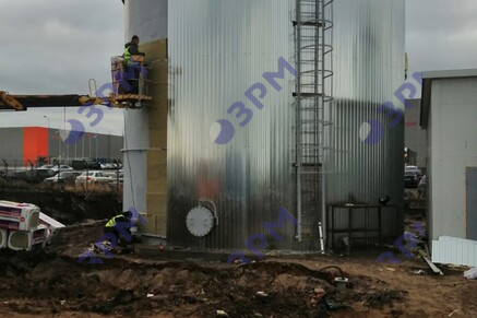 РВС-500 м3 для противопожарного запаса воды в Казани - Опытный завод резервуаров и металлоконструкций